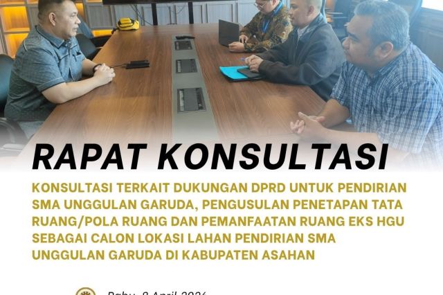 Sinergi DPRD Asahan dan Kemendiktisaintek Matangkan Rencana Pembangunan SMA Unggulan Garuda